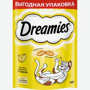 Лакомство для кошек Dreamies с сыром, 140 г