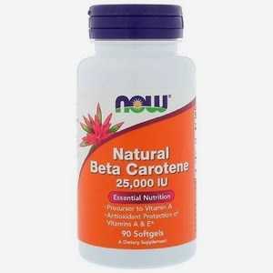 NOW Натуральный бета-каротин 571 мг