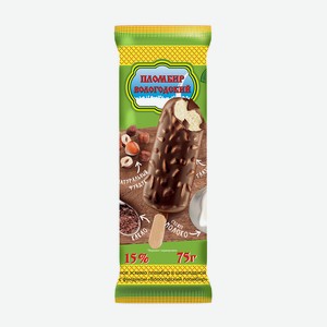 БЗМЖ Мороженое Вологодский пломбир с фундуком эск. 75г