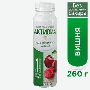 БЗМЖ Биойогурт пит без сахара ябл/вишня/финик 1,5% 260г