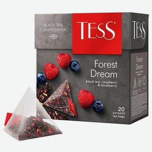 Чай TESS FOREST DREAM черный пирамидки 20шт 3 шт.