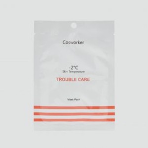 Маска на тканевой основе для проблемной кожи COSWORKER Trouble Care Mask Pack 1 шт