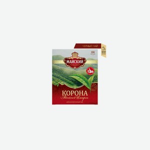 Чай черный Майский Корона Российской Империи пакетированный 100х2 г