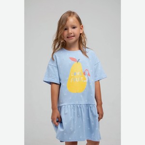 Платье для девочки Crockid р.110 ц.небесно-голубой, веточки арт.к 5750/к1282