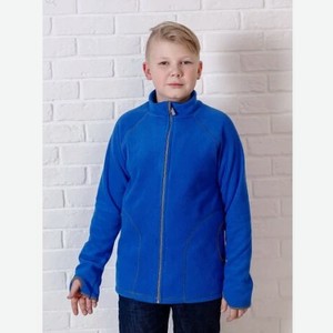 Куртка на молнии для мальчика (флис) Демави р.110 цв.васильковый арт.DF240610