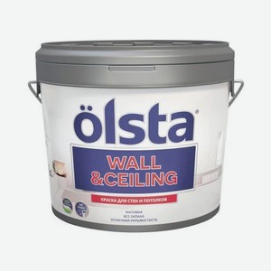 Краска Olsta Wall&Ceiling База С 2,7 л