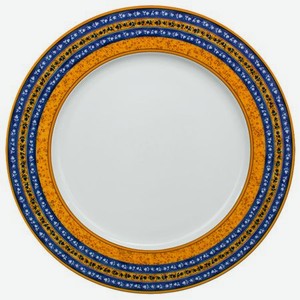 Тарелка мелкая Thun Cairo Сине-желтые полоски 25 см