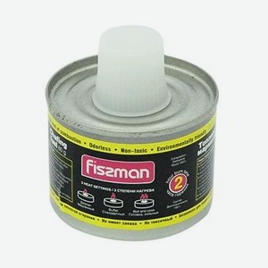 Топливо для мармитов Fissman с фитилем в банке с пластиковой крышкой 80 г / 2 часа горения (диэтиленгликоль)
