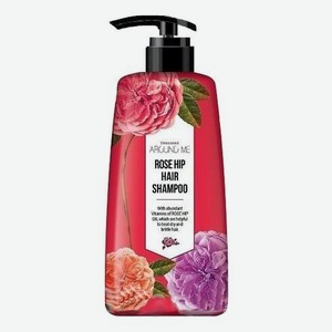 Шампунь для волос с маслом шиповника Around Me Rose Hip Hair Shampoo 500мл