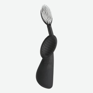 Зубная щетка с резиновой ручкой Toothbrush Scuba (черная, мягкая, для левшей)