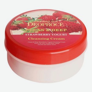 Очищающий крем для лица с экстрактом клубники Premium Clean & Deep Strawberry Yogurt Cleansing Cream 300г