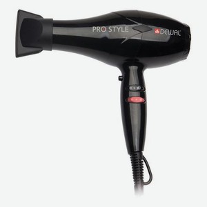 Фен для волос Pro Style 03-111 Black 2000W (2 насадки, диффузор)
