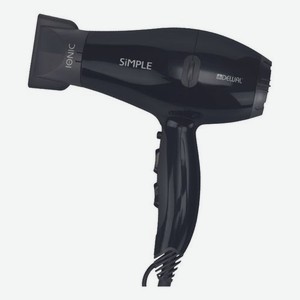 Фен для волос Simple 2000W 03-104 Black (2 насадки)