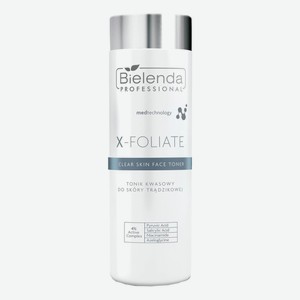 Тоник для лица с кислотами X-Foliate Clear Skin Face Toner 200мл