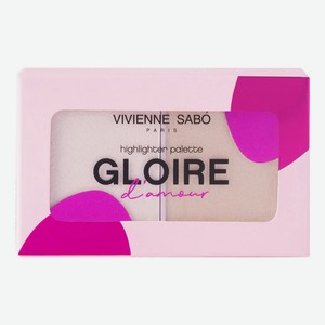 Gloire d’Amour Палетка хайлайтеров Светло-розовый тон 01