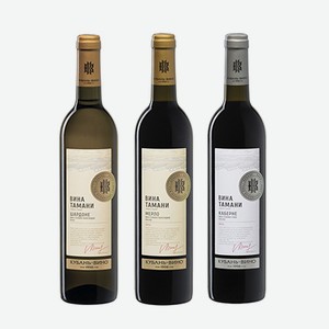 Вино ВИНА ТАМАНИ Каберне 13%, Шардоне 12%, Мерло 12% 0,7л
