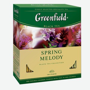 Чай GREENFIELD Spring Melody 100пак*1,8г