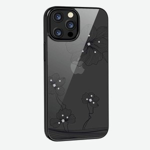 Чехол Devia Crystal Flora Case для iPhone 13 Pro - Black, Чёрный