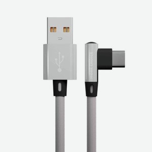 Дата-кабель More choice K27a White USB 2.1A для Type-C нейлон 1м