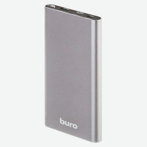 Мобильный аккумулятор Buro RB-10000-QC3.0-I&O Li-Pol 10000mAh 3A+1.5A темно-серый 2xUSB
