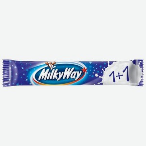 Шоколадный батончик MILKY WAY 1+1 52г