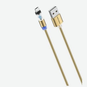 Кабель More choice K61Sm 1м Gold Smart USB 3.0A для micro USB Magnetic золотой