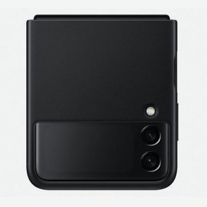 Чехол-накладка Samsung EF-VF711LBEGRU Leather Cover для Samsung Galaxy Z Flip 3 чёрный