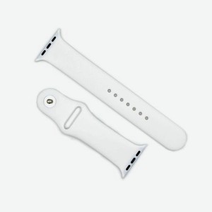Ремешок силиконовый Red Line для Apple watch – 42-44 mm (S3/S4/S5 SE/S6/S7/S8), белый