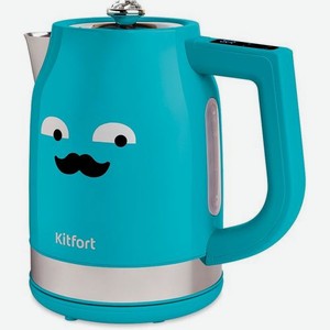 Чайник электрический KitFort КТ-6146-2, 2200Вт, бирюзовый