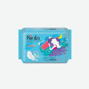 Гигиенические прокладки SIOLA Ultra Soft Night, 6 шт