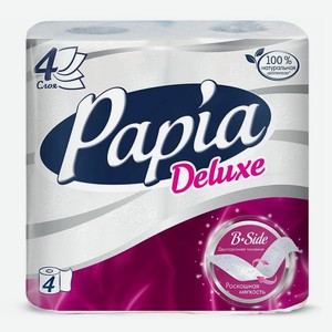 Туалетная бумага Papia Deluxe 4сл 4рул (Hayat)