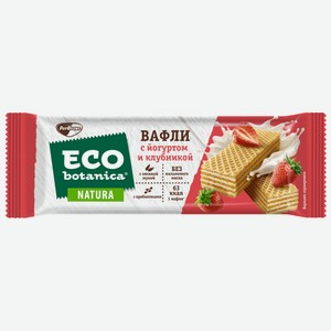 Вафли Eco-botanica с йогуртом и клубникой 25г