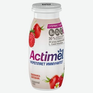 Напиток кисломолочный Actimel с земляникой и шиповником 1,5%, 95 г