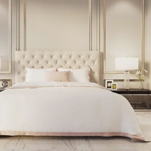Комплект постельного белья Sofi De Marko Флер №11 белый с розовым Евро