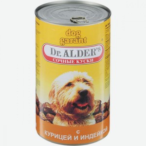 Влажный корм для собак Dr. Alder s Дог Гарант с курицей и индейкой 1,23 кг
