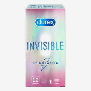 Презервативы Durex Invisible Stimulation ультратонкие со стимулирующей смазкой 12 шт