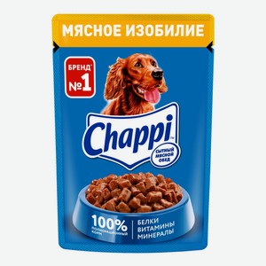 Влажный корм Chappi Сытный мясной обед Мясное изобилие для собак 85 г
