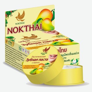 Зубная паста Nok Thai Herbal Toothpaste Mango растительная с манго, 25 г