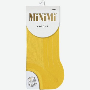 Носки женские MiNiMi Cotone 1101 ультракороткие цвет: giallo/ярко-жёлтый размер: 39-41
