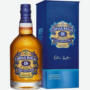 Виски Chivas Regal 18 (gift box) 40% 0.7 л.