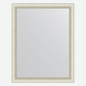Зеркало в багетной раме Evoform белый с серебром 60 мм 74х94 см