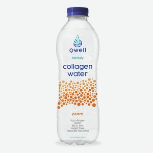 Вода «Qwell Beauty Collagen Water» со вкусом персика, 0,5л