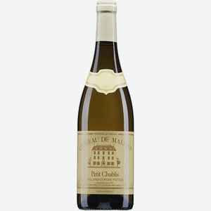 Вино Jean Durup, Chateau de Maligny, Petit Chablis, AOC Petit Chablis, 0,75l