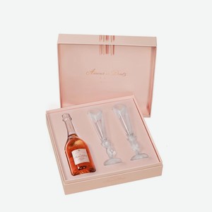 Шампанское Deutz, Amour de Deutz Rose, Brut, 2008, AOC Champagne 0,75l, in gift box with 2 glasses