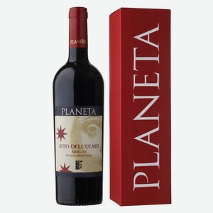 Вино Planeta Sito dell Ulmo Merlot DOC Sicilia Menfi 0,75l in gift box