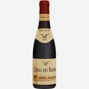 Вино Vidal-Fleury Cotes du Rhone Red AOC 0,375l