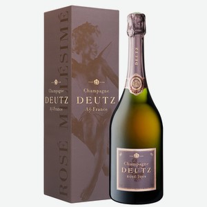Шампанское Deutz, Brut Rose, 2012, AOC Champagne 0,75л, in gift box (в подарочной упаковке)