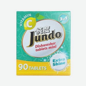 JUNDO Vitamin C Таблетки для посудомоечной машины, 3 в 1, с витамином С и активным кислородом