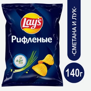 Чипсы картофельные Lay s Сметана-Лук 140г