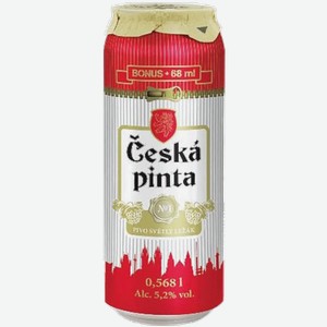 Светлое пиво Ceska Pinta №1 Svetly Lezak 0.568л